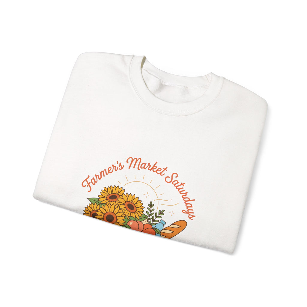 Farmers Market Sunflowers Sweatshirt | summer aesthetic, pastel coastal vibes