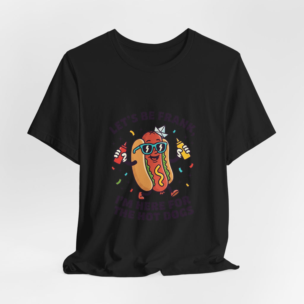Let's Be Frank Hot Dog Tee | BBQ Fourth of July Patriotic Retro