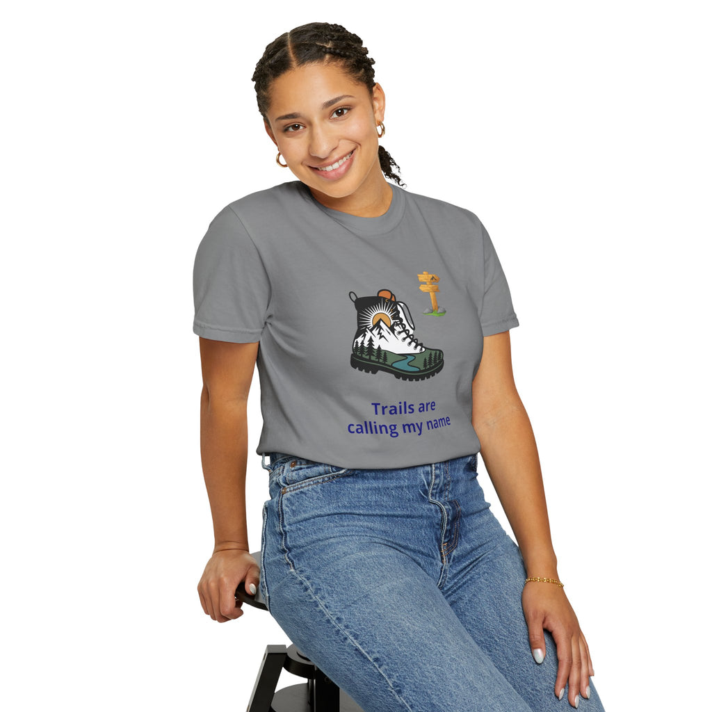 Trails Are Calling T-Shirt — Outdoor Enthusiast Hiking Tee