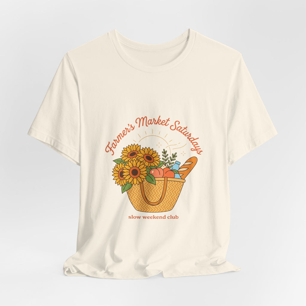 Farmers Market Basket Tee | summer aesthetic, hand-drawn coastal vibes