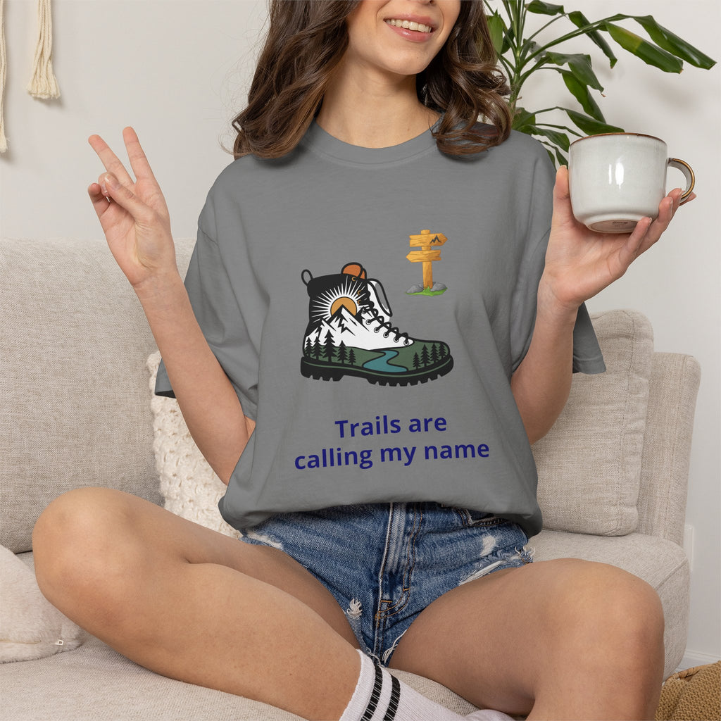 Trails Are Calling T-Shirt — Outdoor Enthusiast Hiking Tee