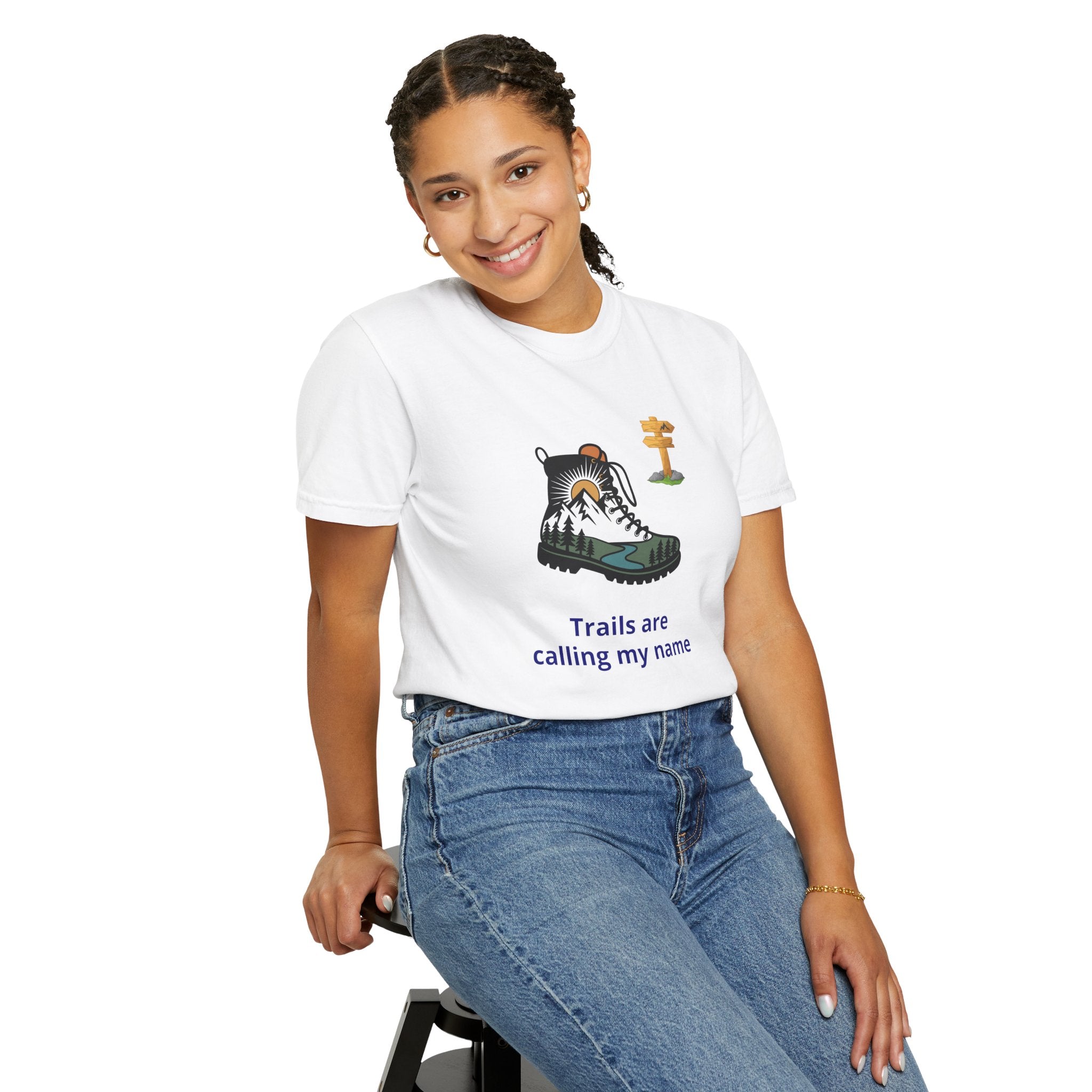 Trails Are Calling T-Shirt — Outdoor Enthusiast Hiking Tee