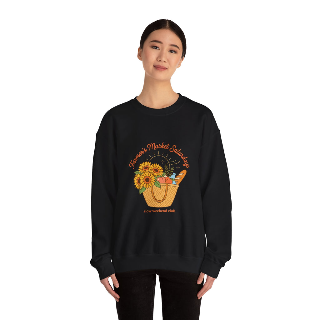 Farmers Market Sunflowers Sweatshirt | summer aesthetic, pastel coastal vibes