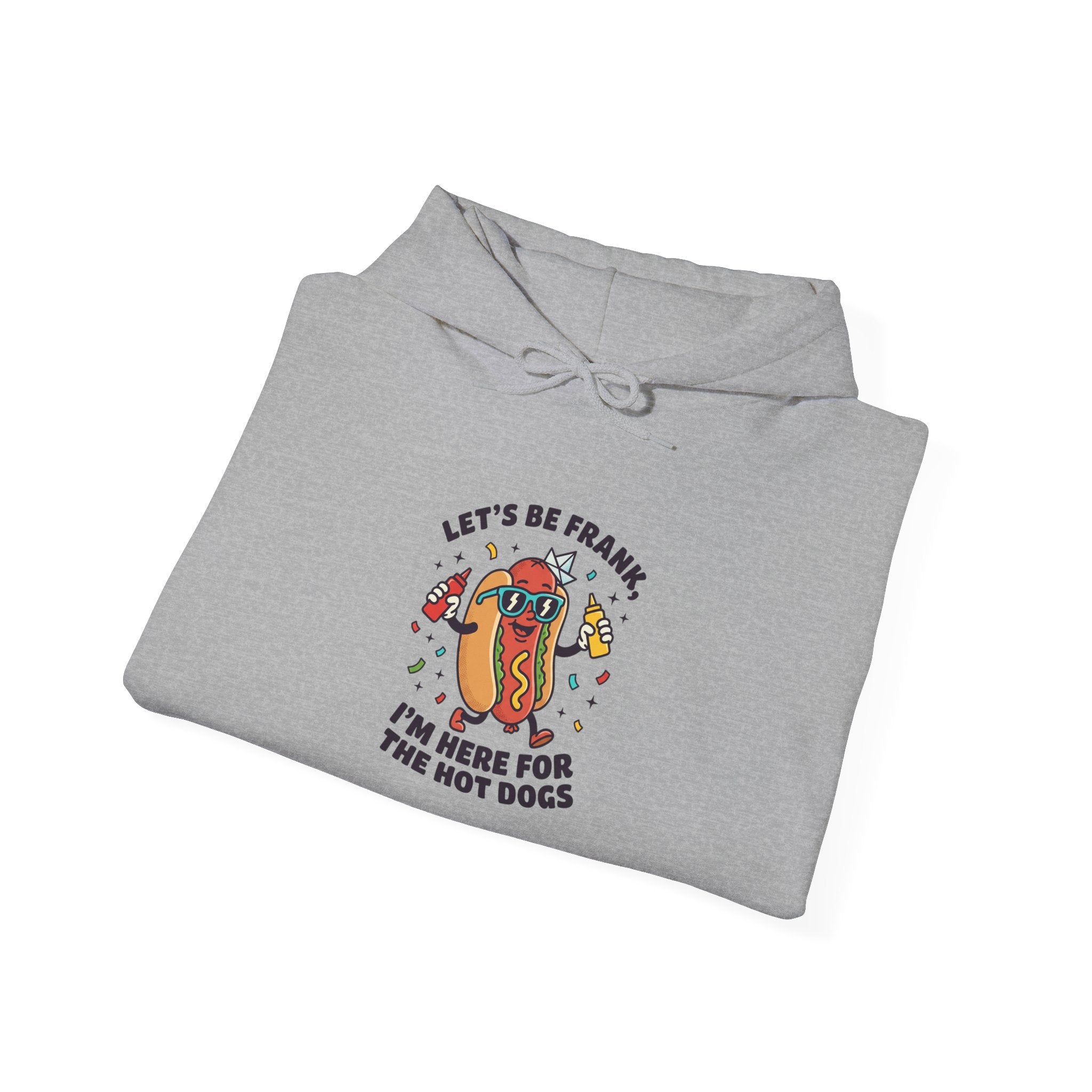 Let's Be Frank hot dog jokes Hoodie | BBQ, Fourth of July, patriotic grill humor