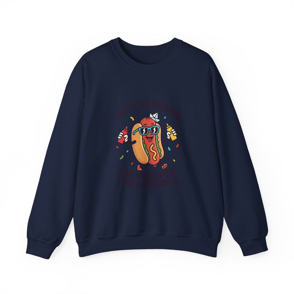Let’s Be Frank hot dog jokes Sweatshirt | BBQ, Fourth of July, patriotic retro