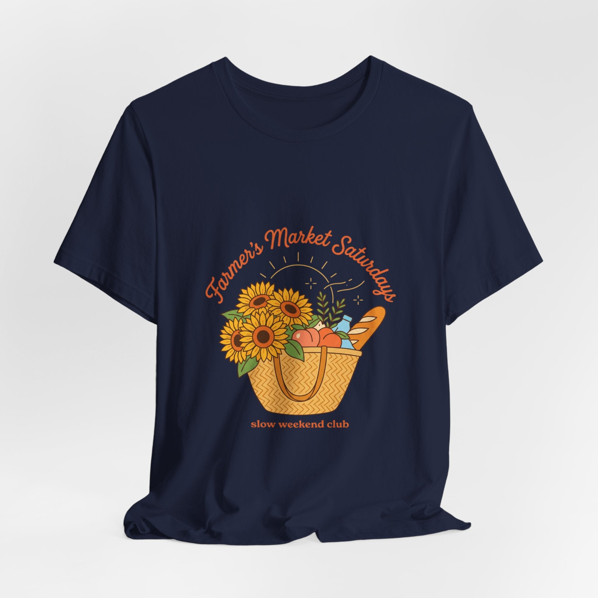 Farmers Market Basket Tee | summer aesthetic, hand-drawn coastal vibes