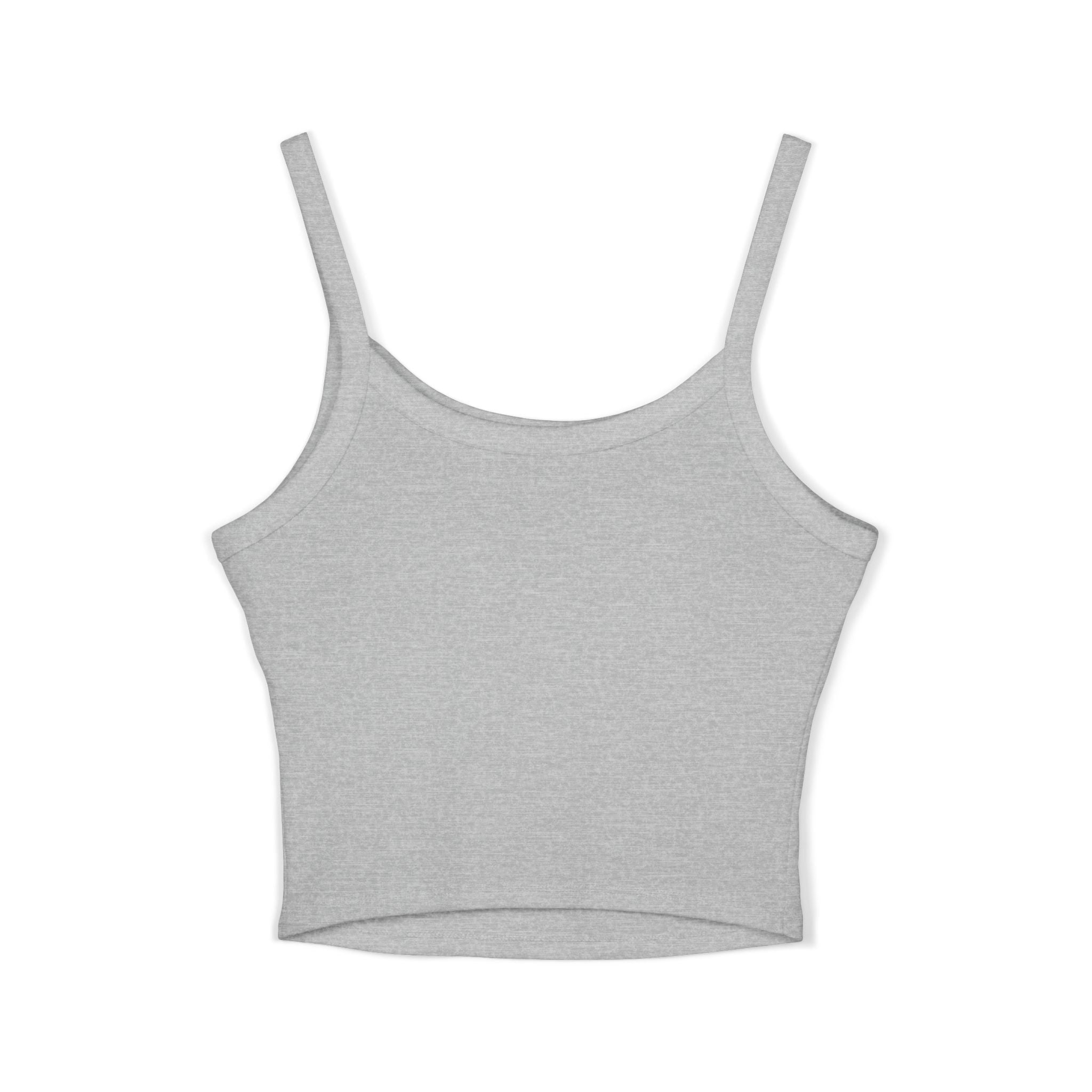 Sarcasm University Crop Tank Top — Retro Palm Beach Graphic Spaghetti Strap