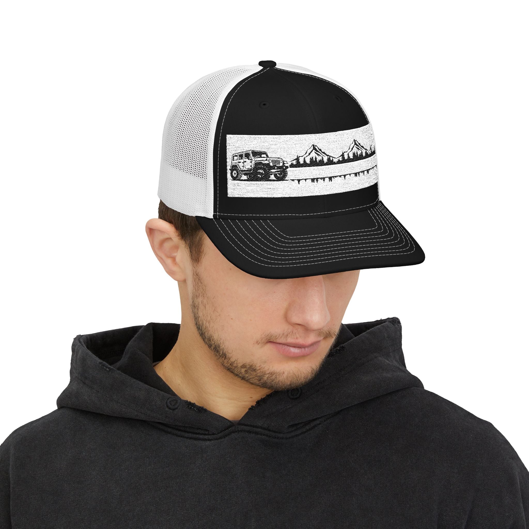 Mountain Off-Road Truck Snapback Trucker Hat