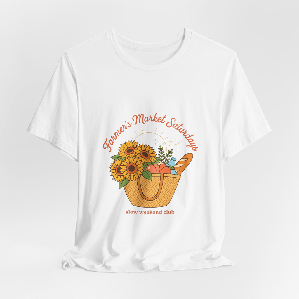 Farmers Market Basket Tee | summer aesthetic, hand-drawn coastal vibes