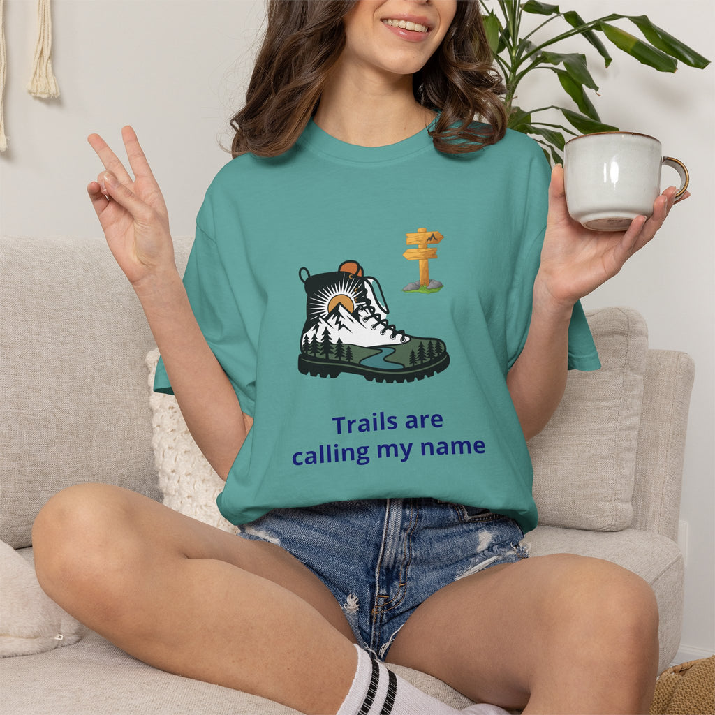 Trails Are Calling T-Shirt — Outdoor Enthusiast Hiking Tee