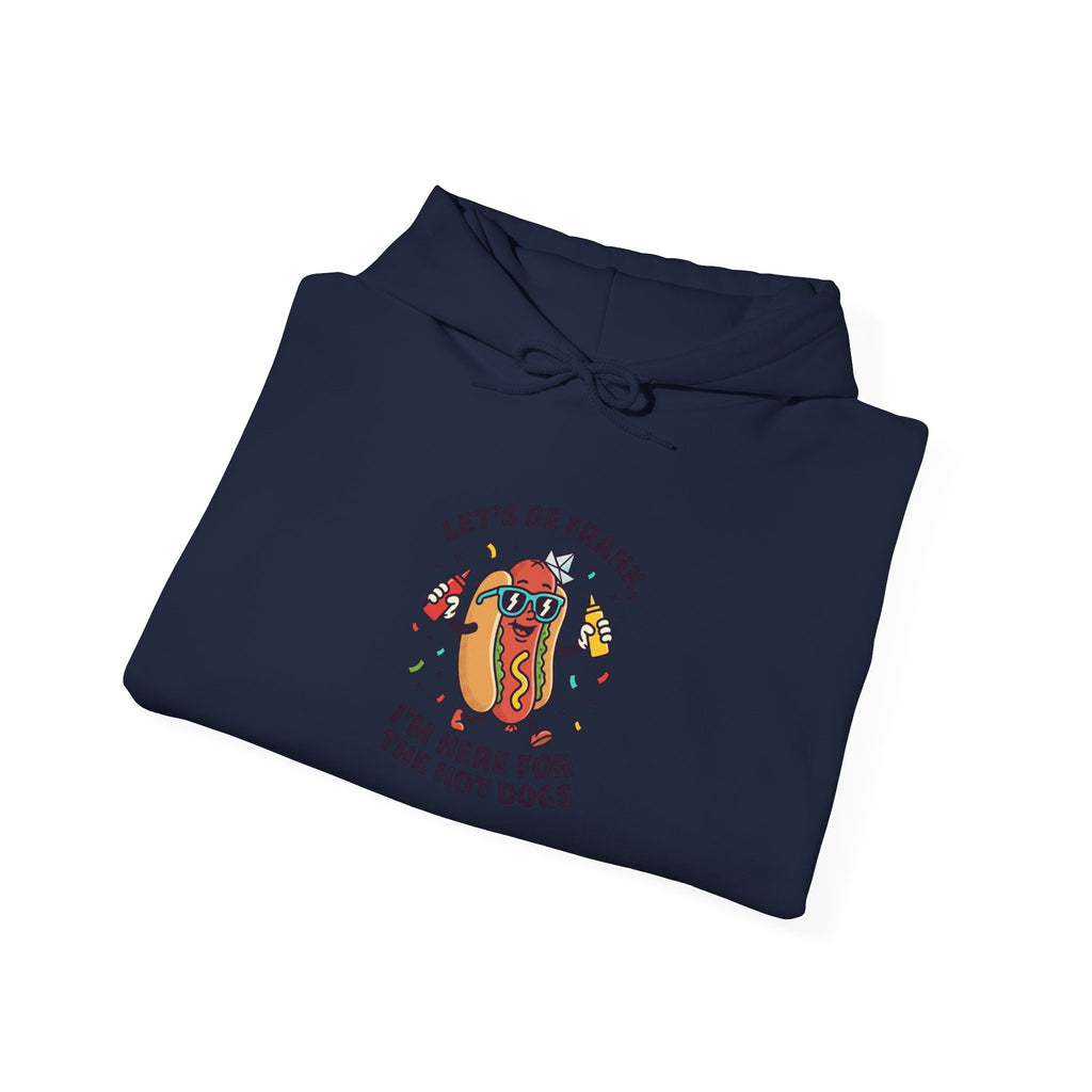 Let's Be Frank hot dog jokes Hoodie | BBQ, Fourth of July, patriotic grill humor