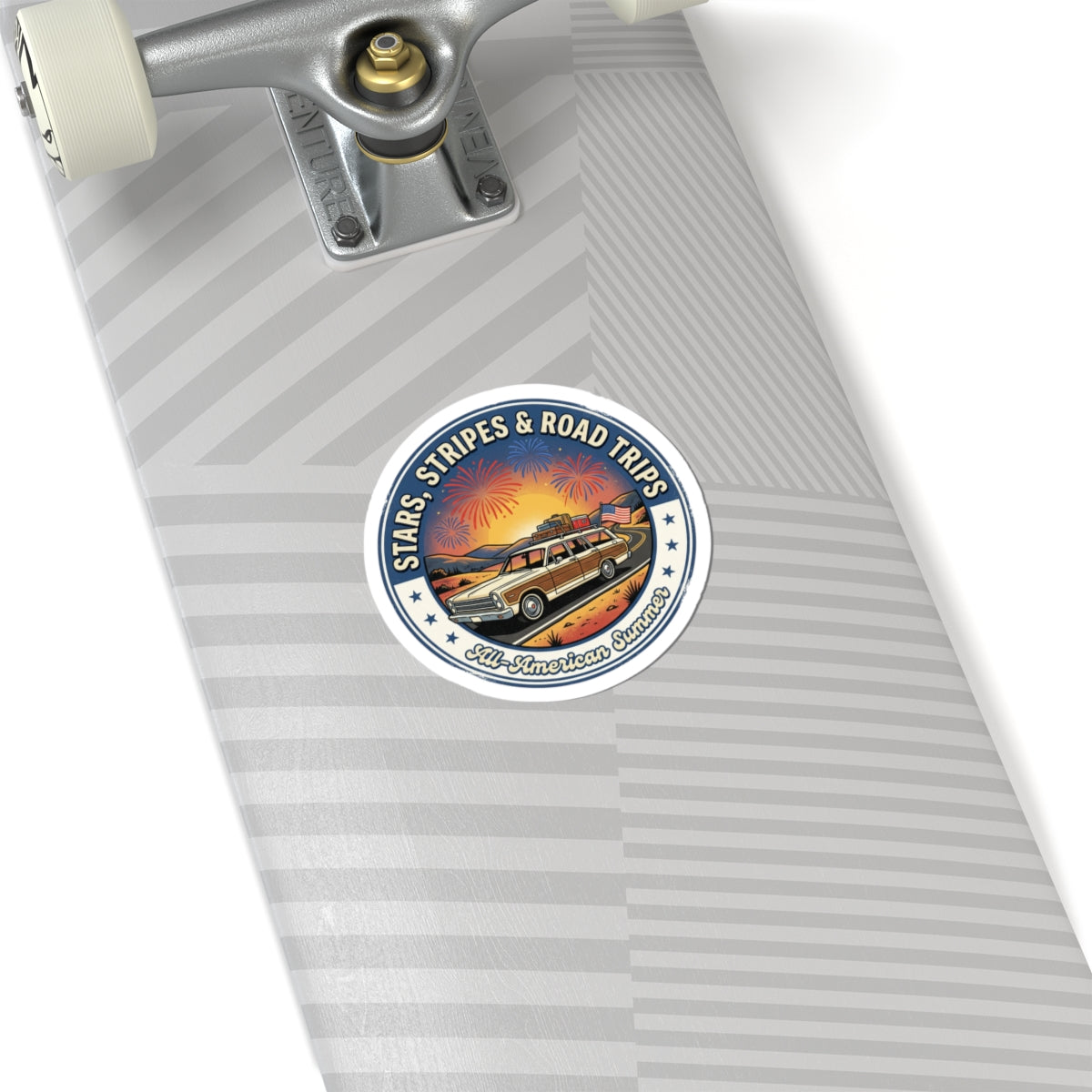 All-American Road Trip Kiss-Cut Stickers | vintage USA, red white blue