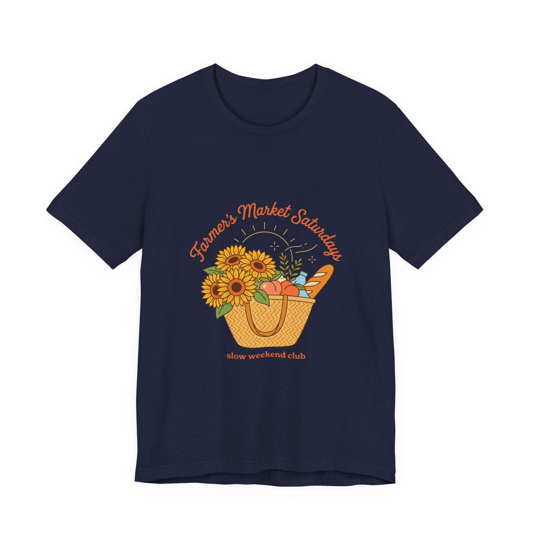Farmers Market Basket Tee | summer aesthetic, hand-drawn coastal vibes