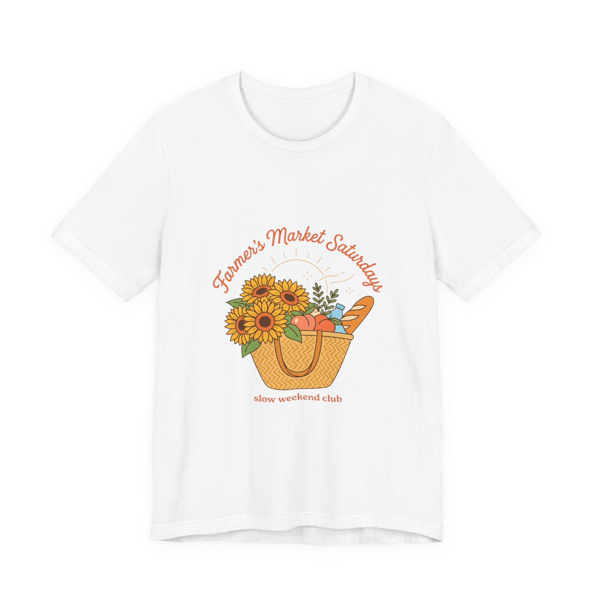Farmers Market Basket Tee | summer aesthetic, hand-drawn coastal vibes