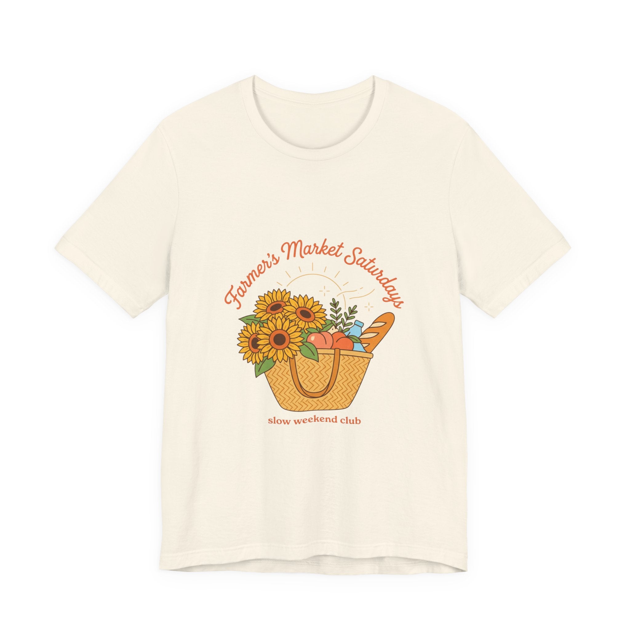 Farmers Market Basket Tee | summer aesthetic, hand-drawn coastal vibes