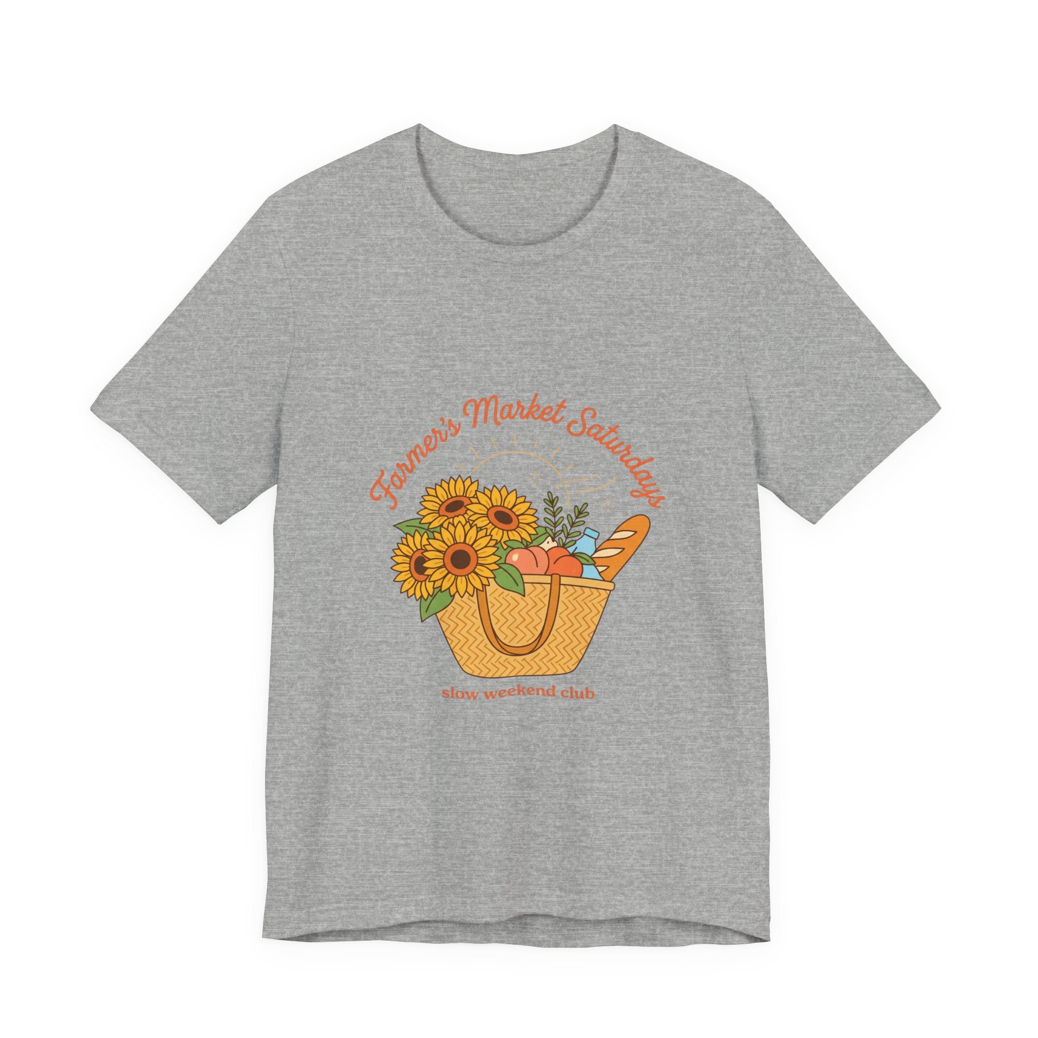 Farmers Market Basket Tee | summer aesthetic, hand-drawn coastal vibes