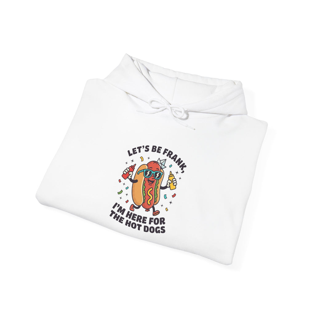 Let's Be Frank hot dog jokes Hoodie | BBQ, Fourth of July, patriotic grill humor