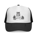 Trucker Cap — 'The Hunt Is On' Vintage Mountain Hunting Mesh Hat