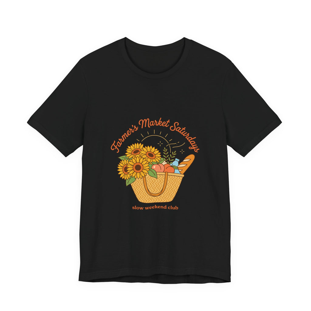 Farmers Market Basket Tee | summer aesthetic, hand-drawn coastal vibes