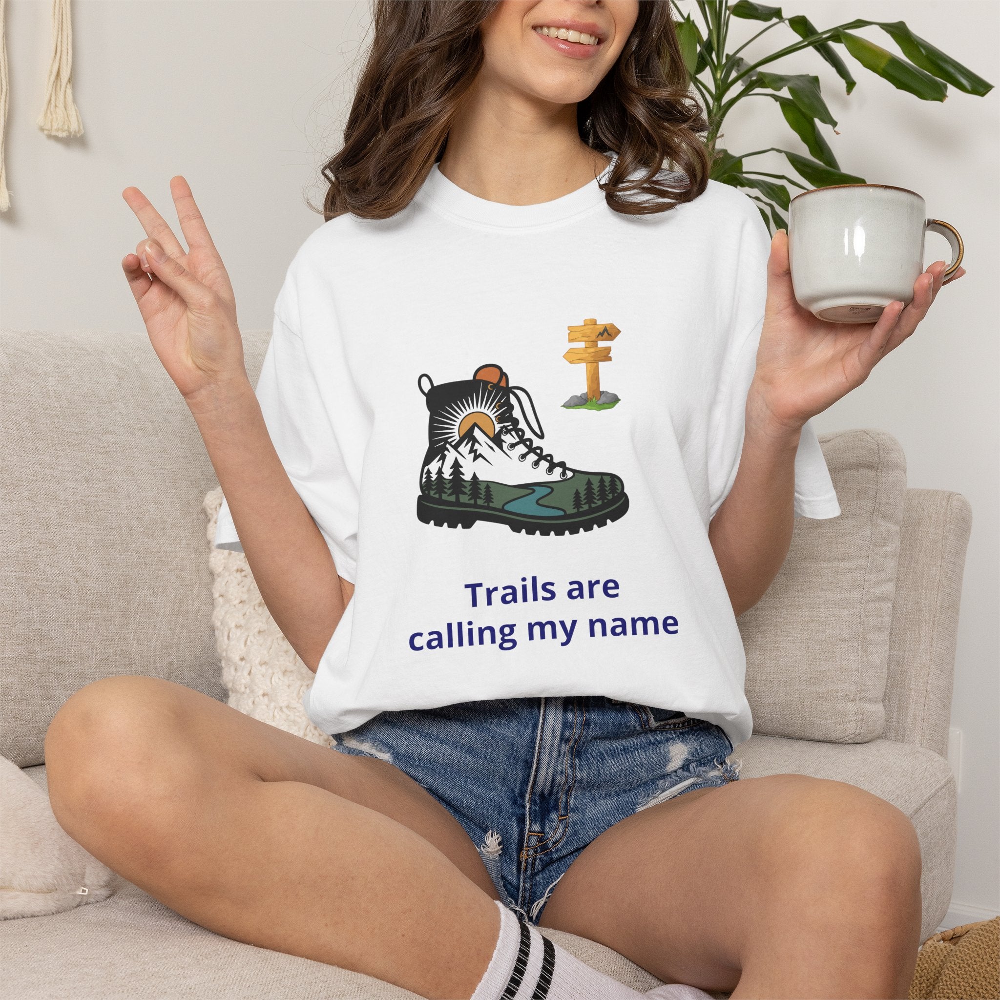 Trails Are Calling T-Shirt — Outdoor Enthusiast Hiking Tee