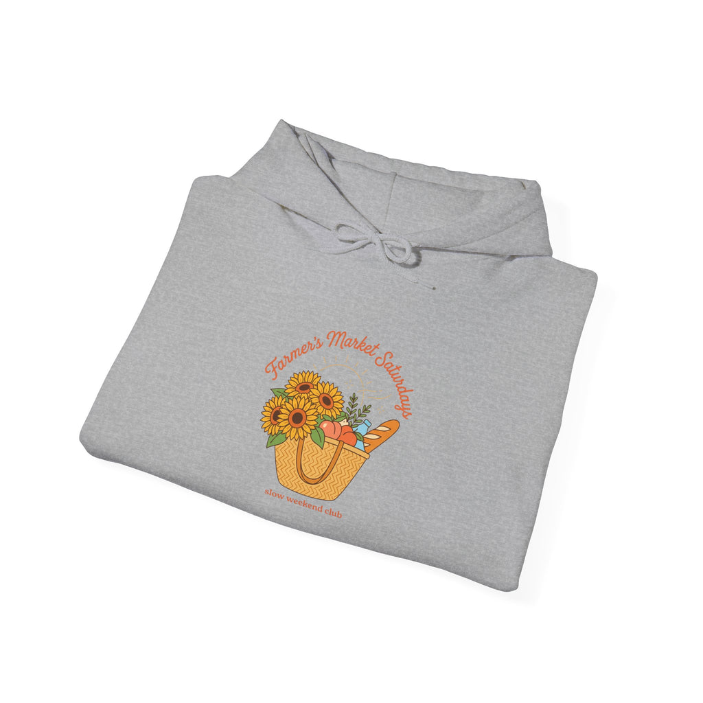 Sunflower Market Tote Hoodie | summer aesthetic, pastel coastal vibes