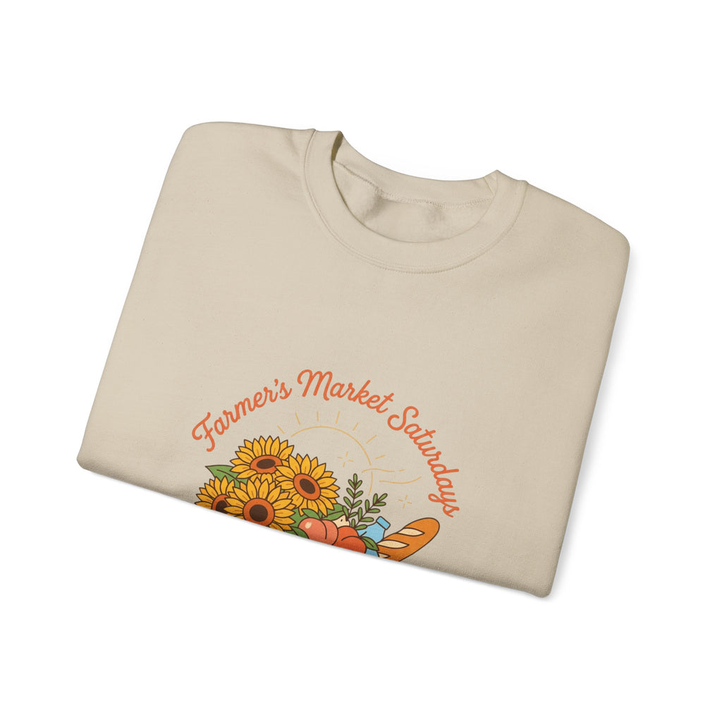 Farmers Market Sunflowers Sweatshirt | summer aesthetic, pastel coastal vibes