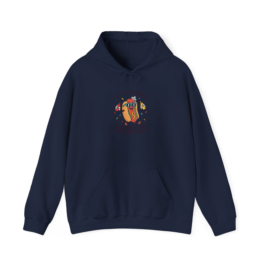 Let's Be Frank hot dog jokes Hoodie | BBQ, Fourth of July, patriotic grill humor