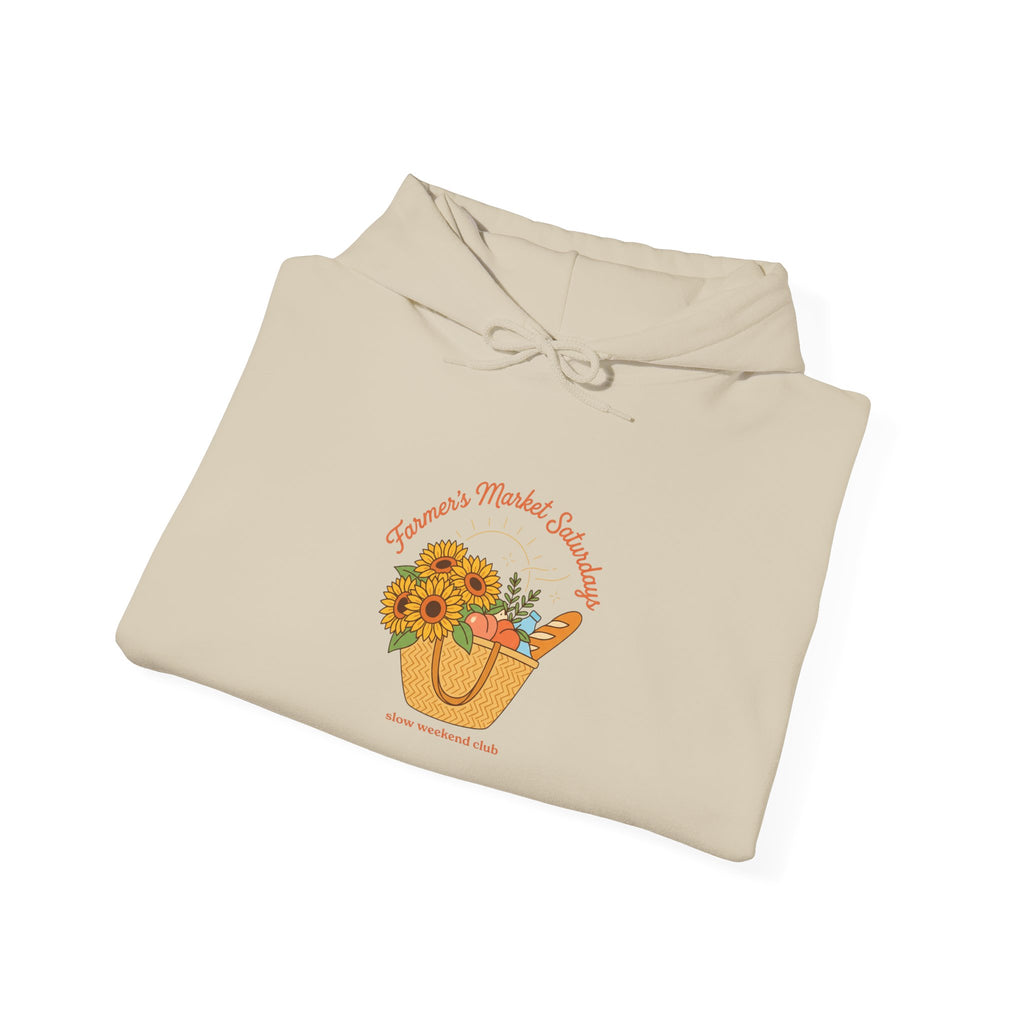 Sunflower Market Tote Hoodie | summer aesthetic, pastel coastal vibes