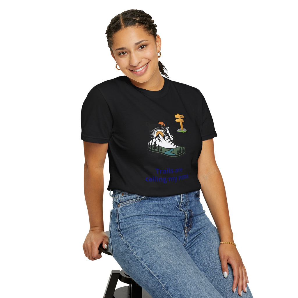 Trails Are Calling T-Shirt — Outdoor Enthusiast Hiking Tee