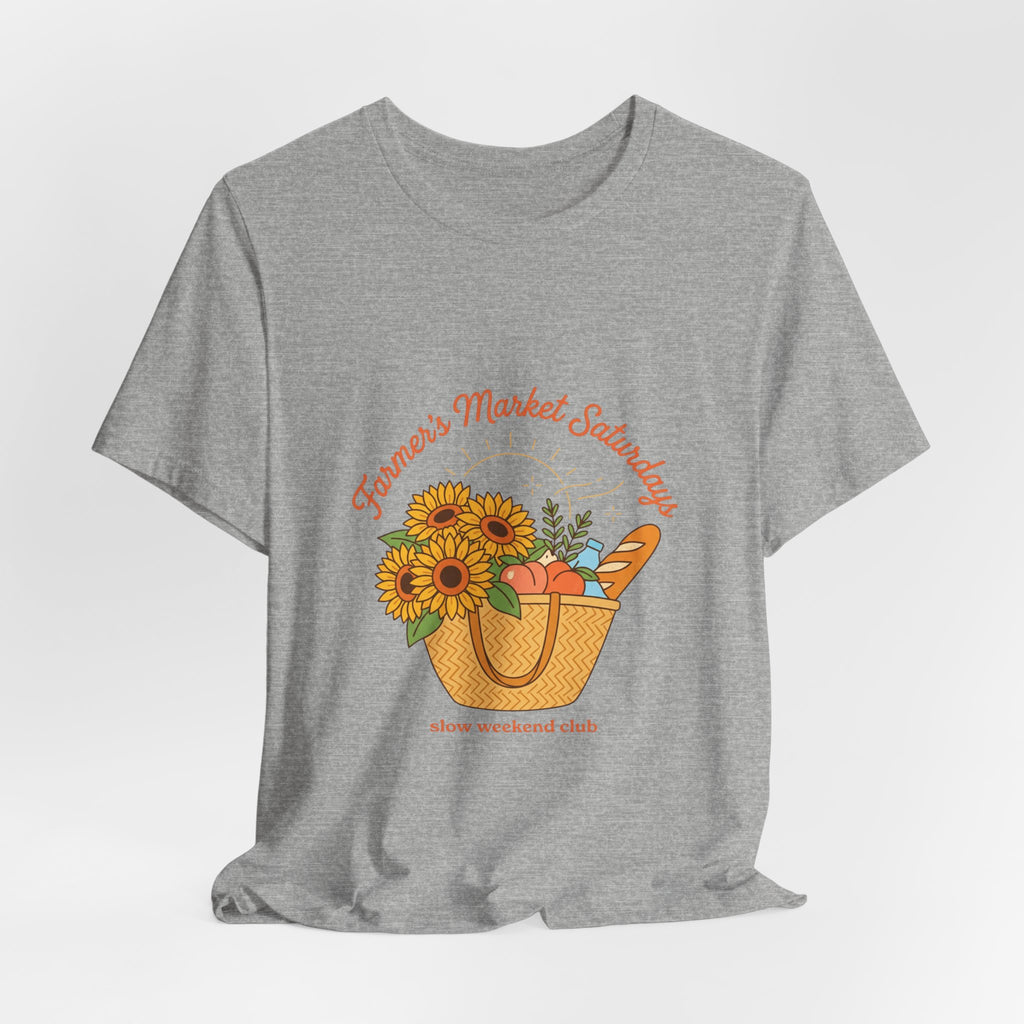 Farmers Market Basket Tee | summer aesthetic, hand-drawn coastal vibes