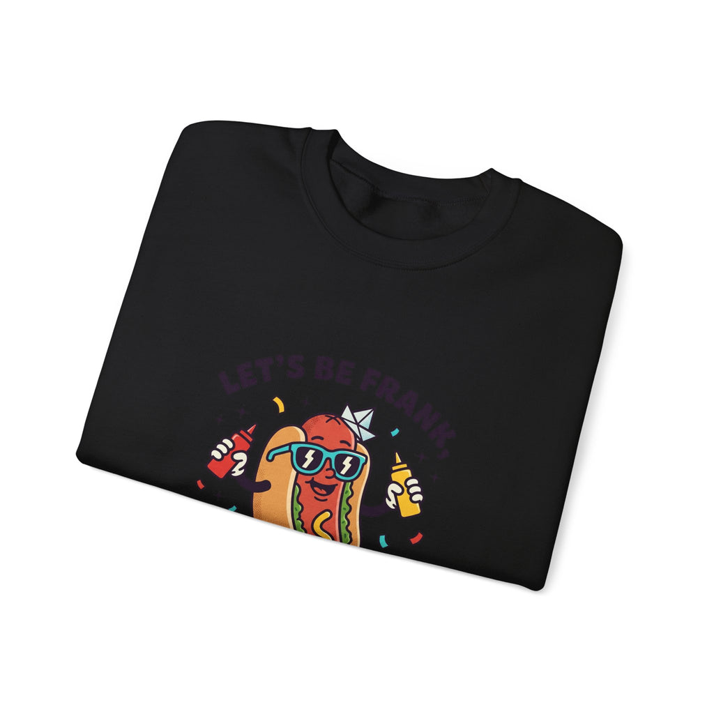 Let’s Be Frank hot dog jokes Sweatshirt | BBQ, Fourth of July, patriotic retro