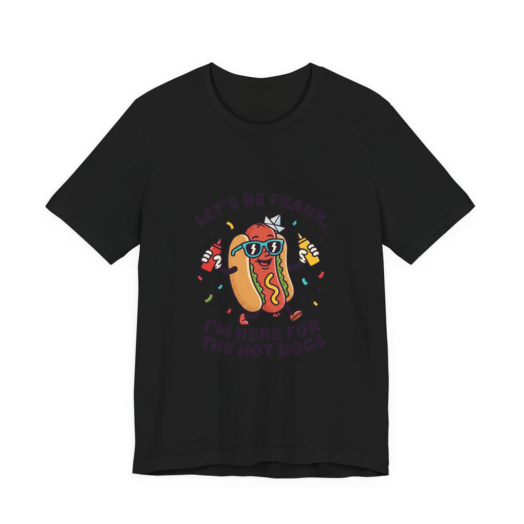 Let's Be Frank Hot Dog Tee | BBQ Fourth of July Patriotic Retro