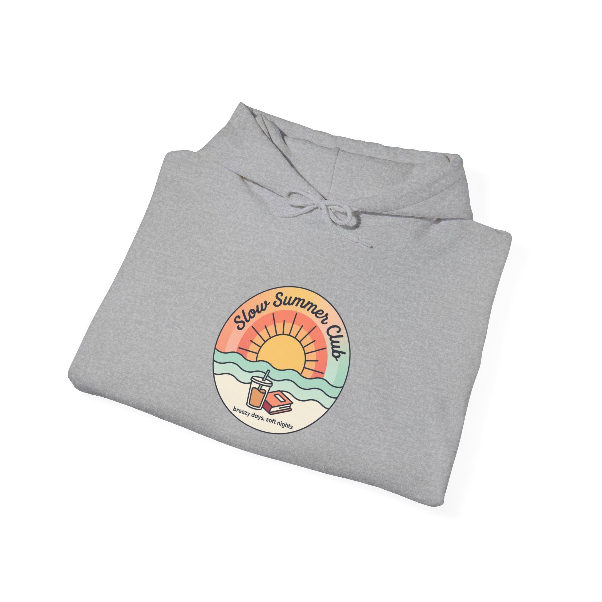 Sunset Coastal Patch Hoodie | summer aesthetic, pastel retro