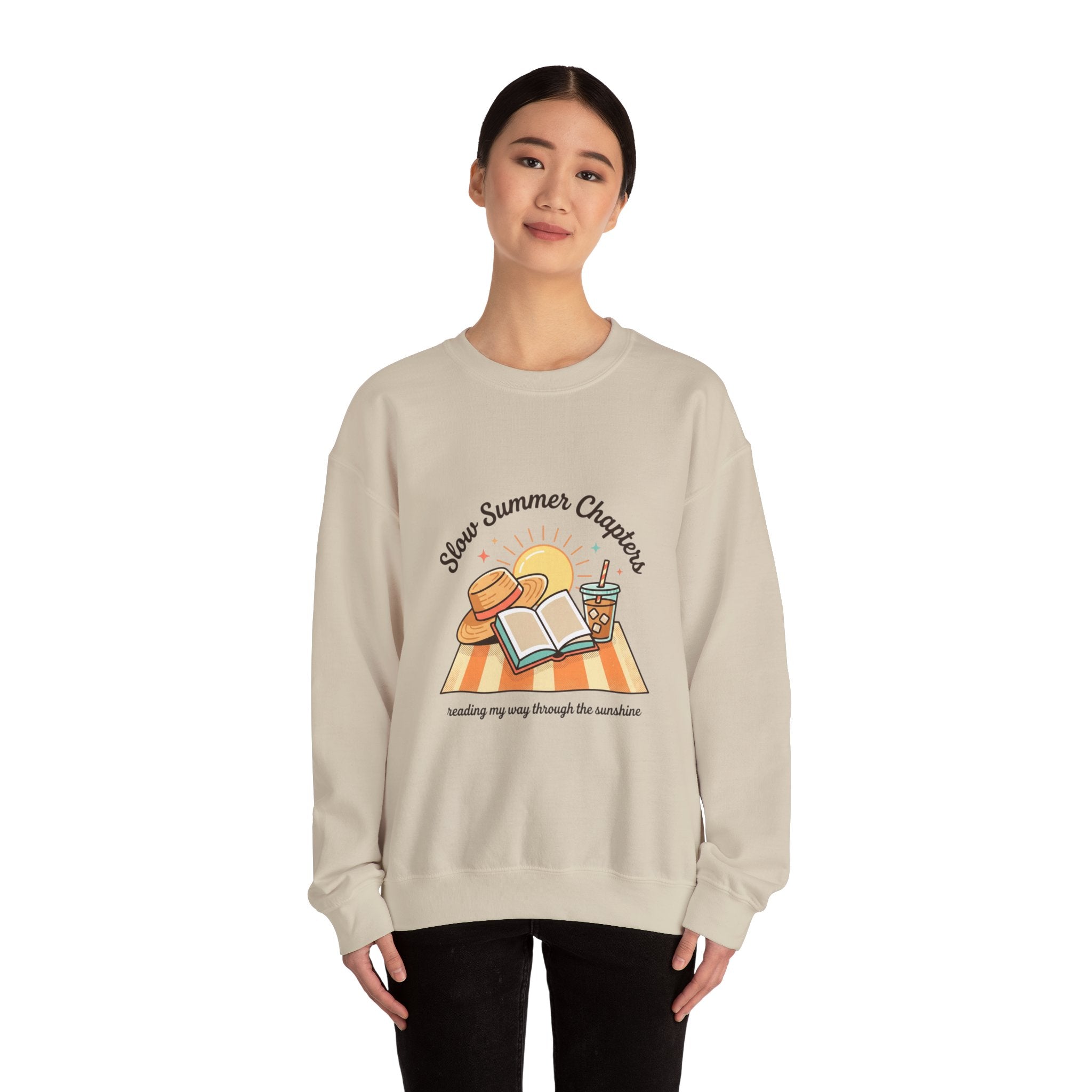 Slow Summer Chapters Sweatshirt | summer aesthetic, pastel coastal vibes