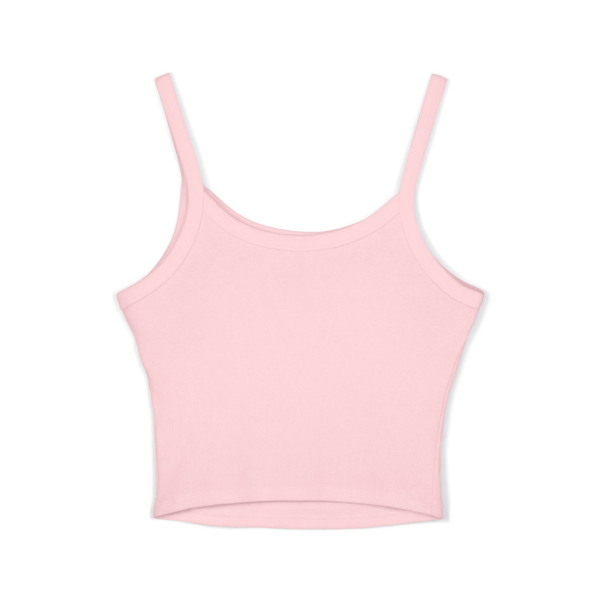 Sarcasm University Crop Tank Top — Retro Palm Beach Graphic Spaghetti Strap
