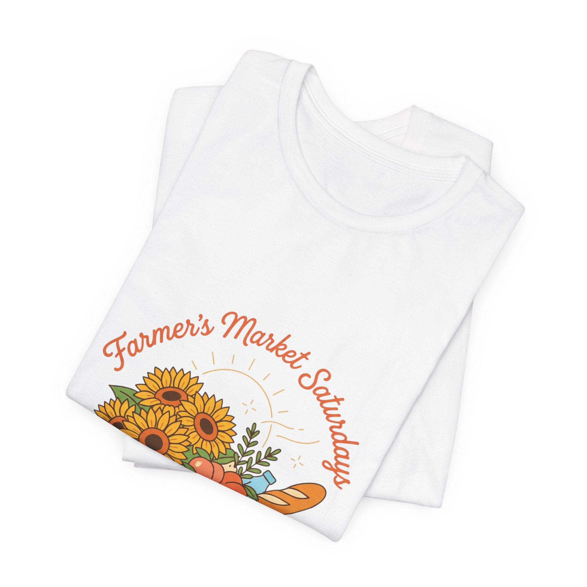 Farmers Market Basket Tee | summer aesthetic, hand-drawn coastal vibes